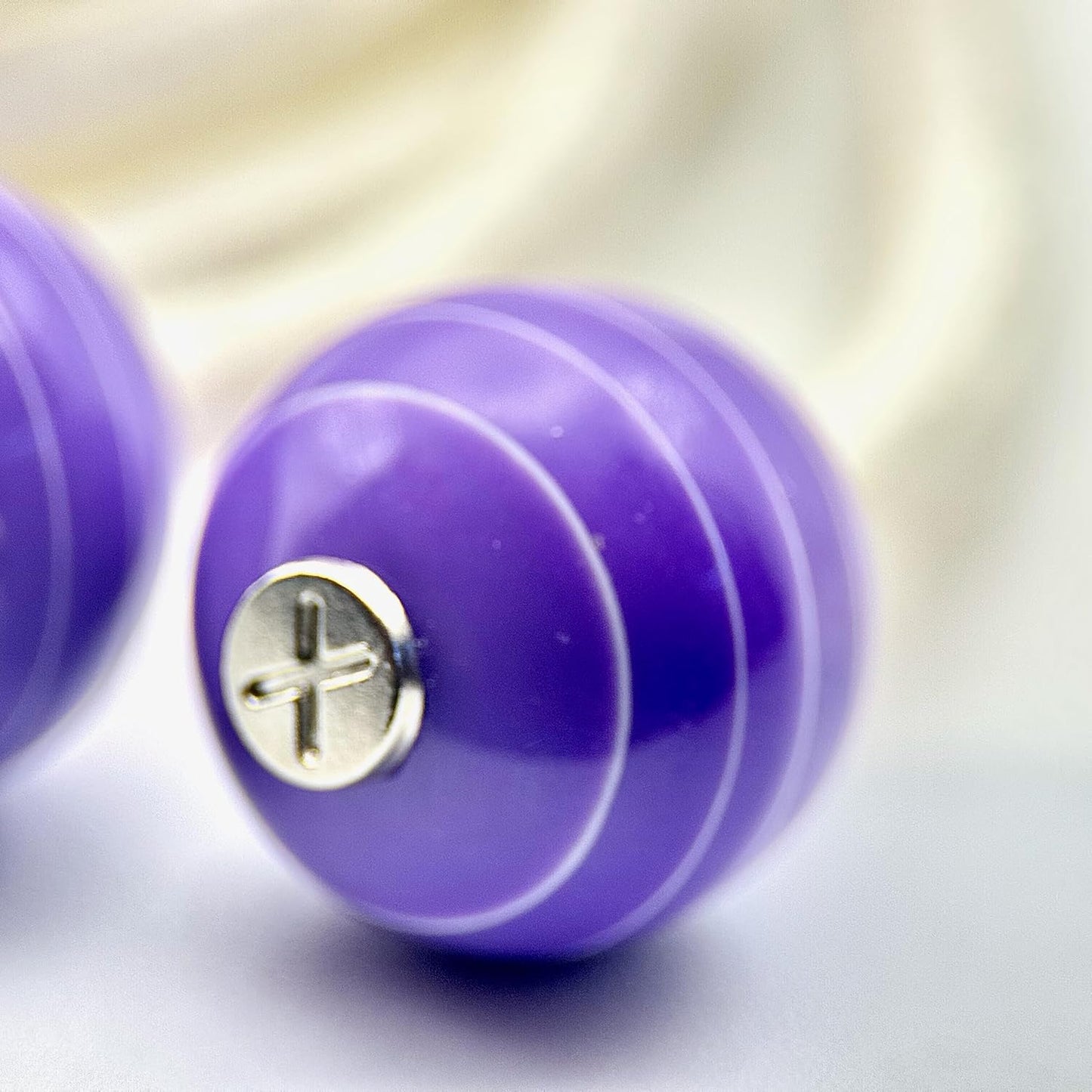 HOODIE CHARMS – Série Purple Stripes – Perle pour Cordon de Hoodie - Hoodie Charms -