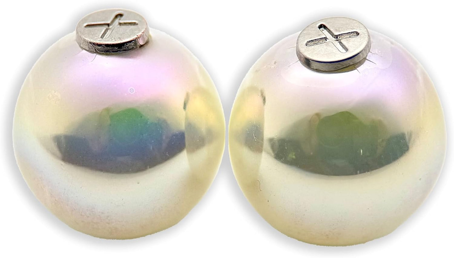 HOODIE CHARMS – Série Pearl Glow – Perles de Personnalisation pour Cordon de Sweat à Capuche – Finition Nacrée Miroir – Accessoire Unisexe pour Hoodie, Mode Créative et Streetwear Minimal
