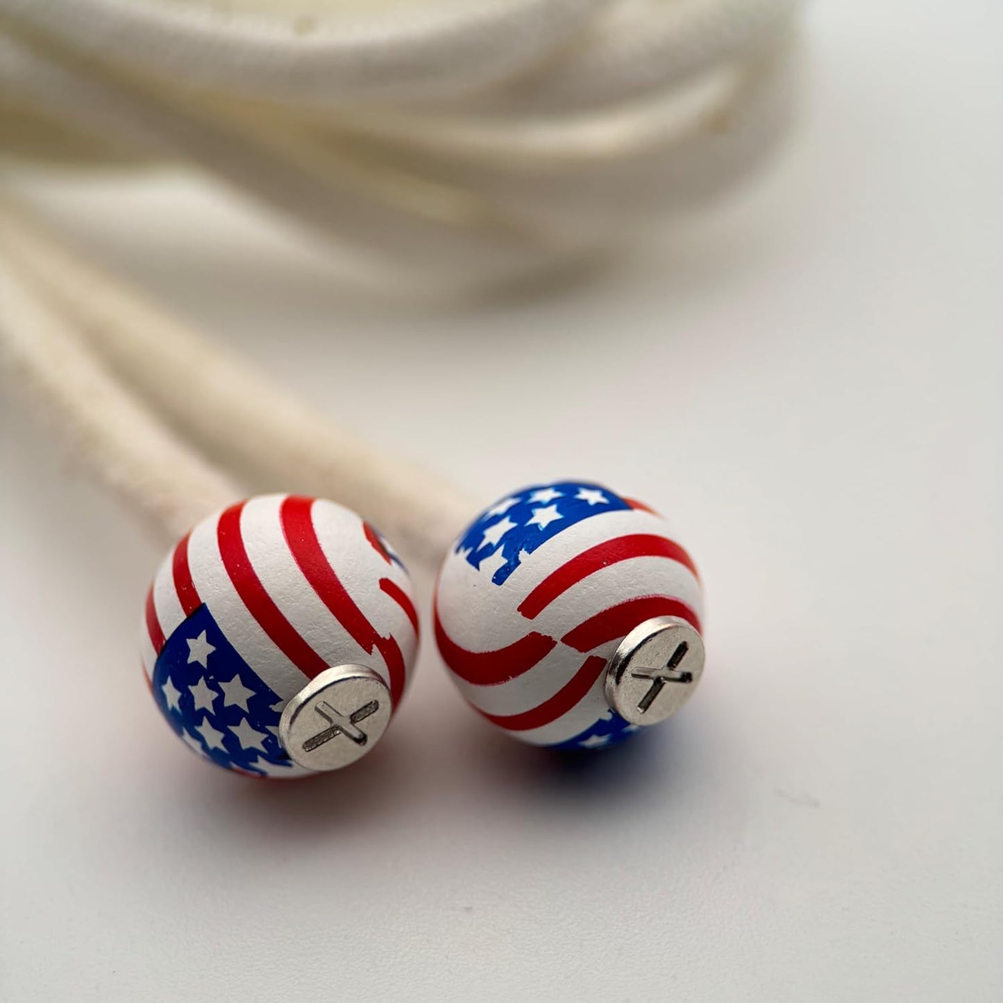 HOODIE CHARMS – Série Starspangle – Perles de Personnalisation pour Cordon de Sweat à Capuche – Design Fun & Patriote – Accessoire Unisexe pour Hoodie, Streetwear et Mode Urbaine