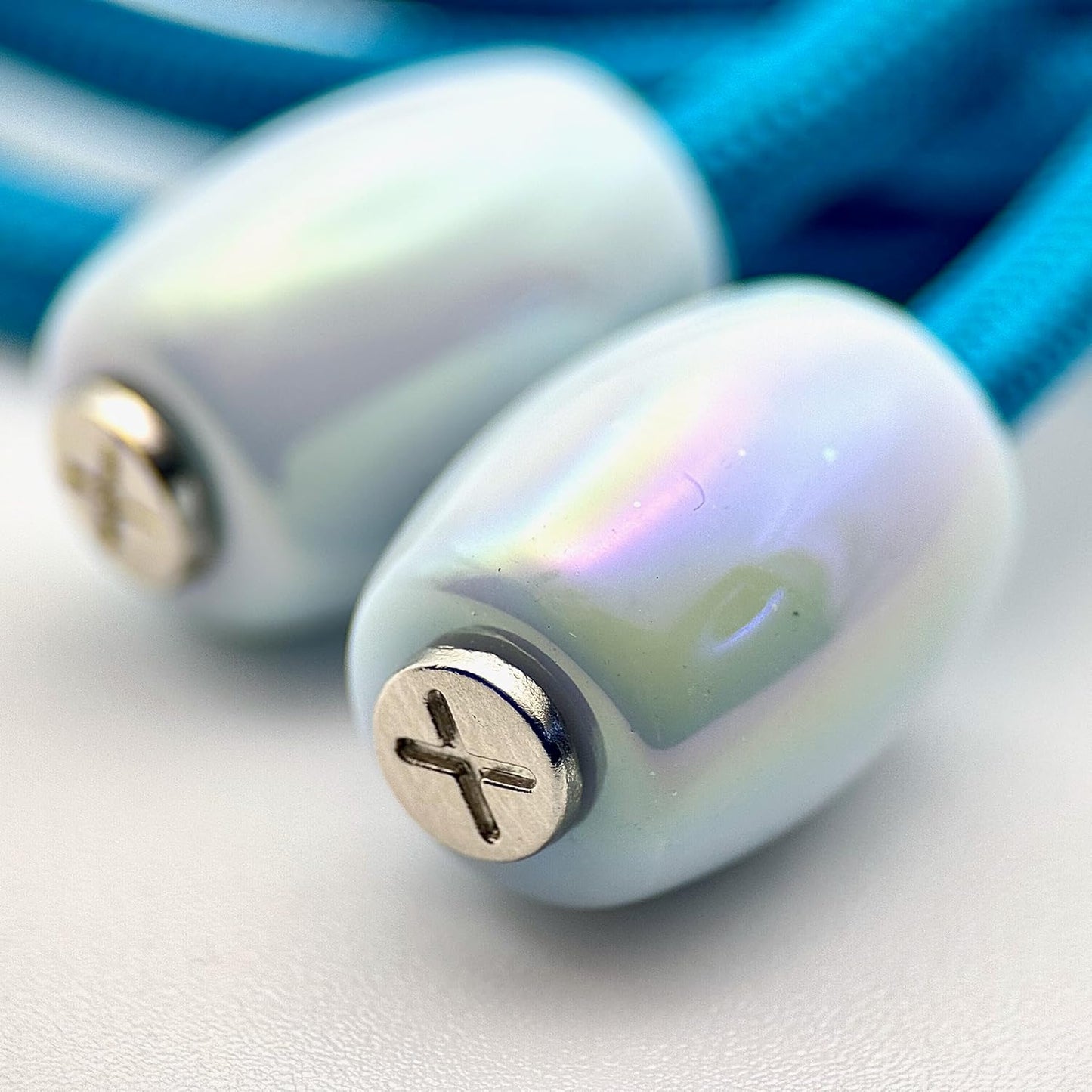 Hoodie Charms – Série Halo Tube – Perles de Personnalisation pour Cordon de Sweat à Capuche – Design Futuriste et Minimal – Accessoire Unisexe pour Hoodie, Streetwear et Mode Urbaine (BLUE)