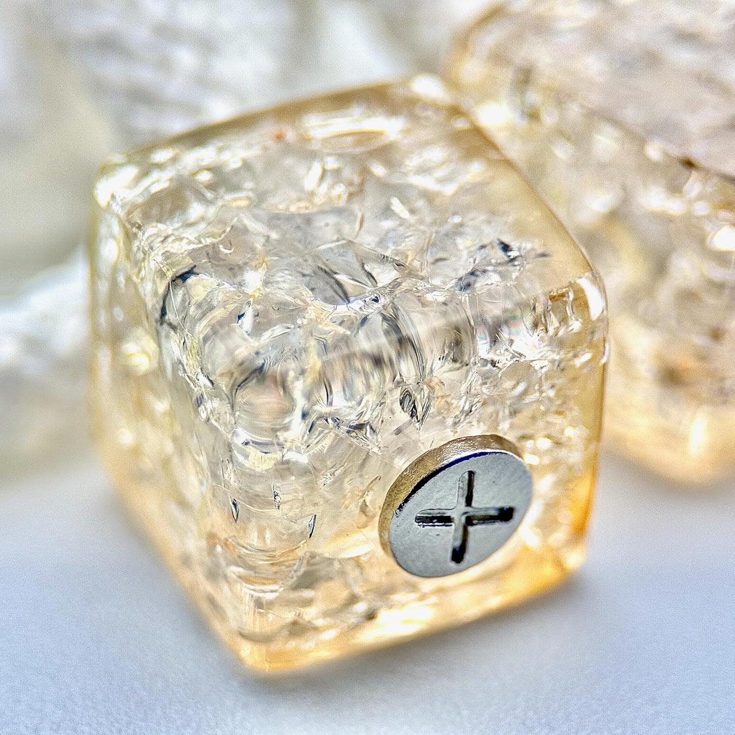 HOODIE CHARMS – Série Crackled Ice – Perles de Personnalisation pour Cordon de Sweat à Capuche – Design Futuriste et Minimal – Accessoire Unisexe pour Hoodie, Streetwear et Mode Urbaine