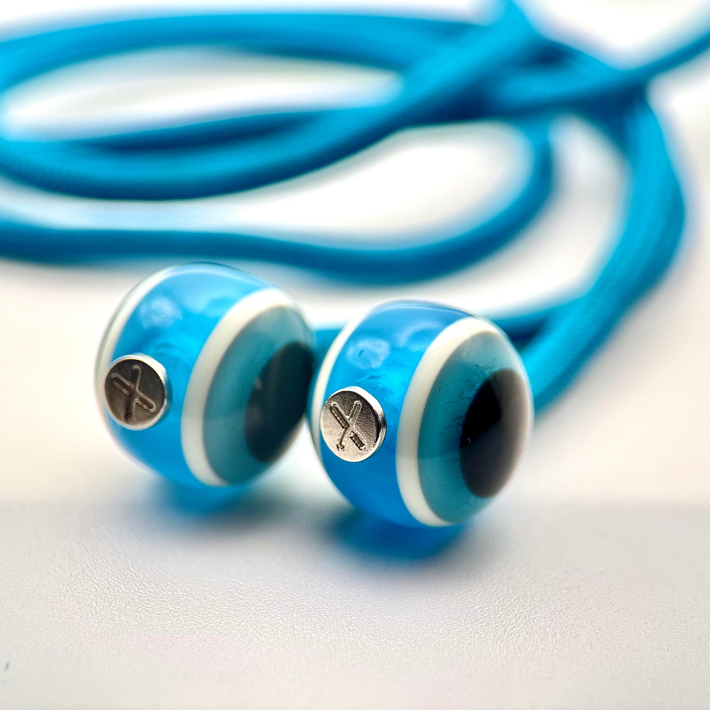 HOODIE CHARMS – Série Nazar Drop – Perles de Personnalisation pour Cordon de Sweat à Capuche – Design Futuriste et Minimal – Accessoire Unisexe pour Hoodie, Streetwear