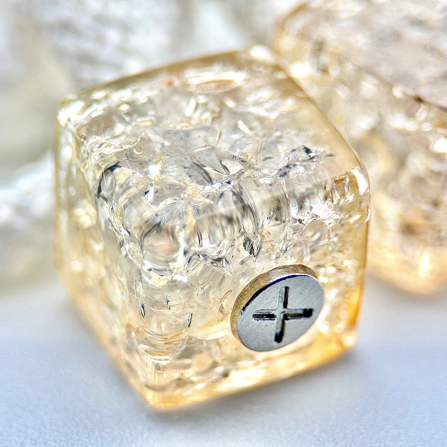 HOODIE CHARMS – Série Crackled Ice – Perles de Personnalisation pour Cordon de Sweat à Capuche – Design Futuriste et Minimal – Accessoire Unisexe pour Hoodie, Streetwear et Mode Urbaine