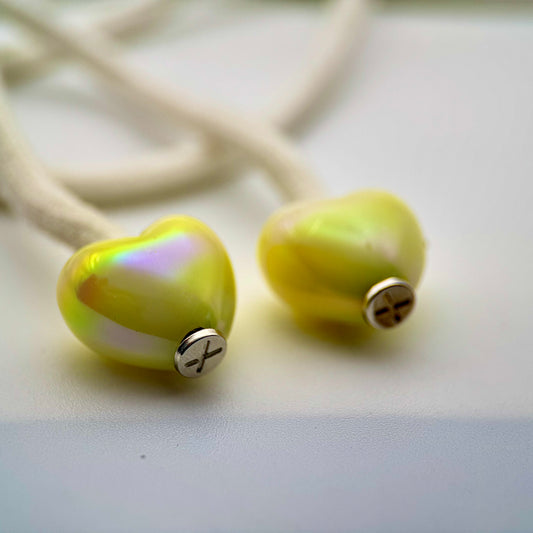 HOODIE CHARMS – Série Cosmo Heart – Perles de Personnalisation pour Cordon de Sweat à Capuche – Design Futuriste et Minimal – Accessoire Unisexe pour Hoodie.