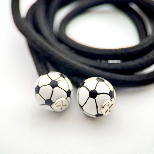 HOODIE CHARMS – Sportballs – Perles de Hoodie - Hoodie Charms - Football (Noir & Blanc)