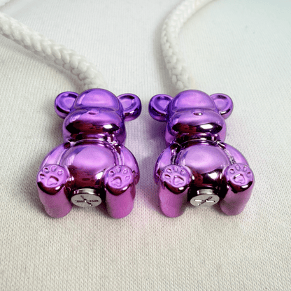 Hoodie Charms – Bubble Bear - Perles de Hoodie - Hoodie Charms - Chrome Purple
