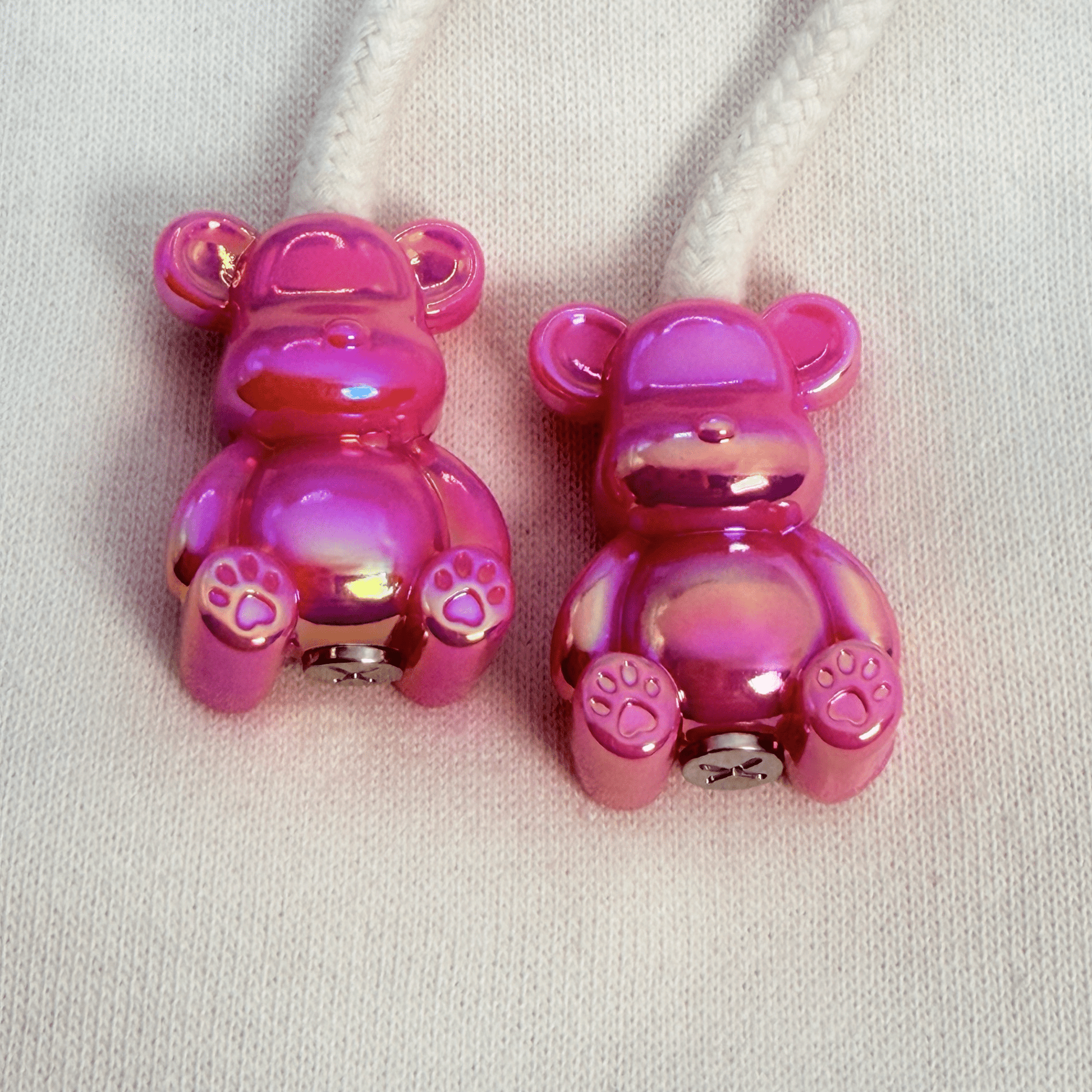 Hoodie Charms – Bubble Bear - Perles de Hoodie - Hoodie Charms - Chrome Purple