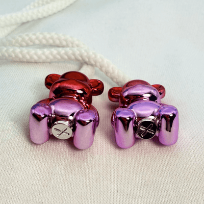 Hoodie Charms – Bubble Bear - Perles de Hoodie - Hoodie Charms - Chrome Purple
