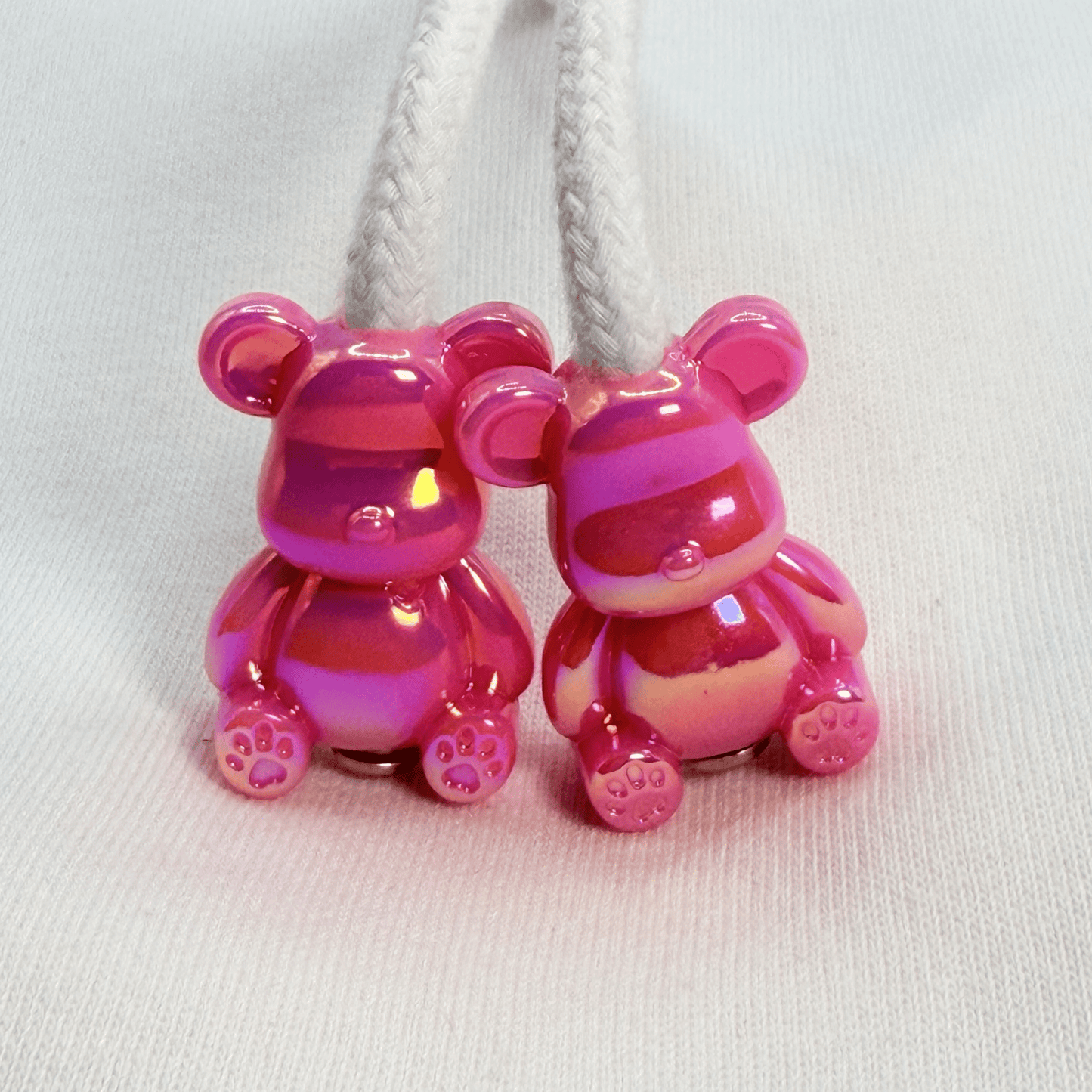 Hoodie Charms – Bubble Bear - Perles de Hoodie - Hoodie Charms - Chrome Purple