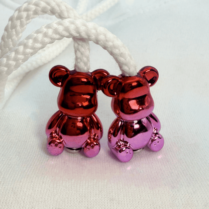 Hoodie Charms – Bubble Bear - Perles de Hoodie - Hoodie Charms - Chrome Violet-Gold