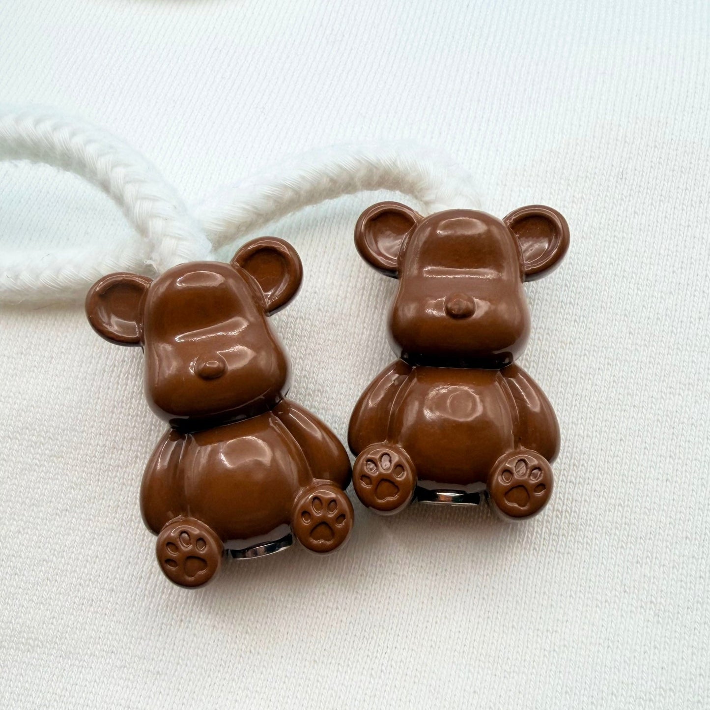 Hoodie Charms – Bubble Bear - Perles de Hoodie - Hoodie Charms - Marron
