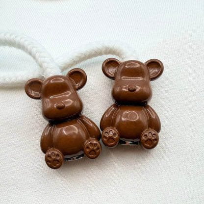 Hoodie Charms – Bubble Bear - Perles de Hoodie - Hoodie Charms - Marron