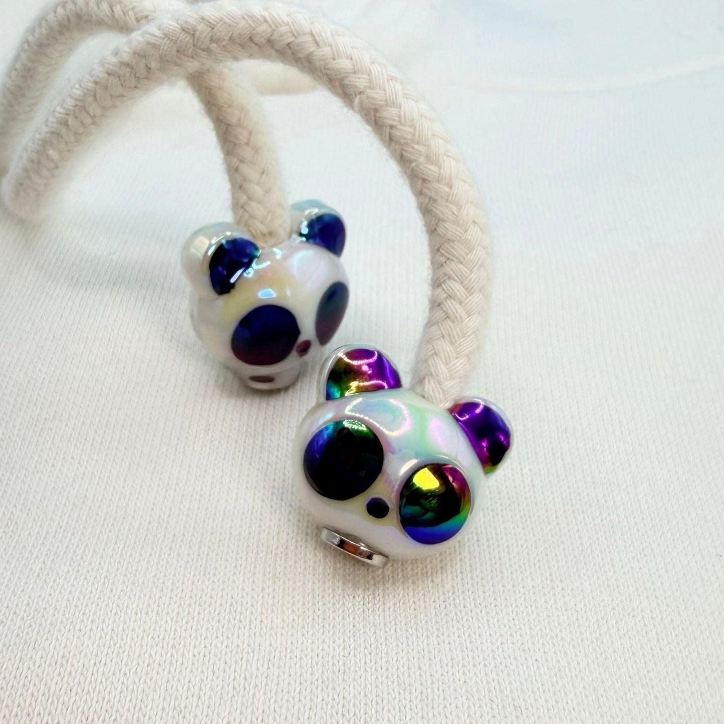 Hoodie Charms – Cosmo Panda – Perles de Hoodie - Hoodie Charms - Blanc