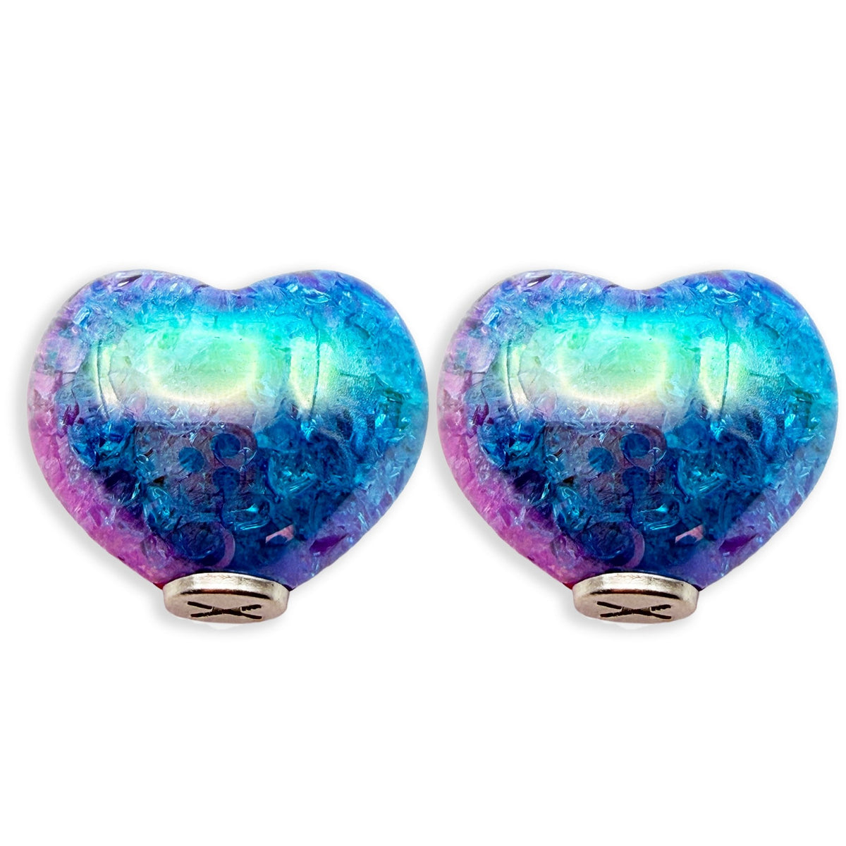 Hoodie Charms- Frost Heart – Perles de hoodie - Hoodie Charms - Bleu