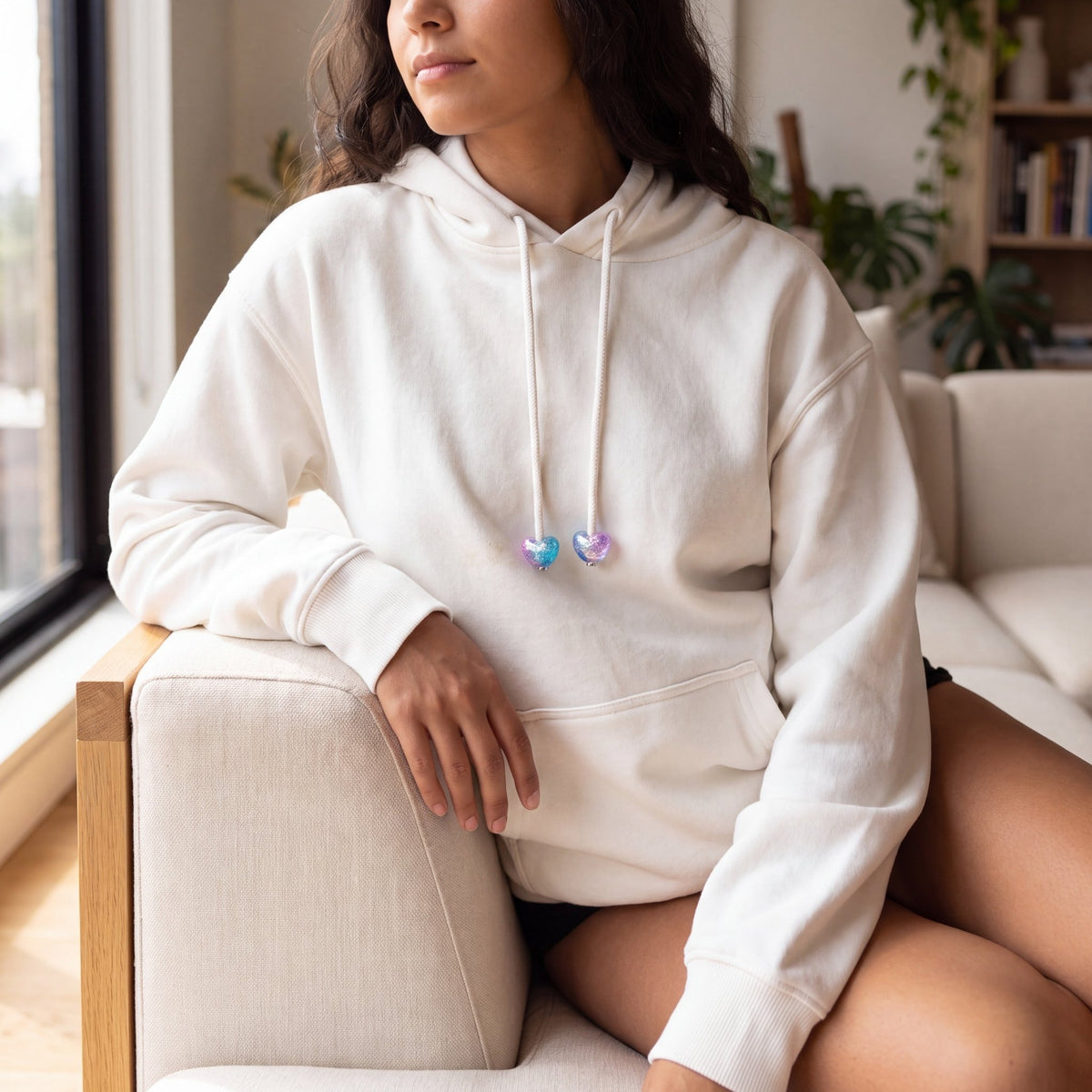 Hoodie Charms- Frost Heart – Perles de hoodie - Hoodie Charms - Rouge-Vert