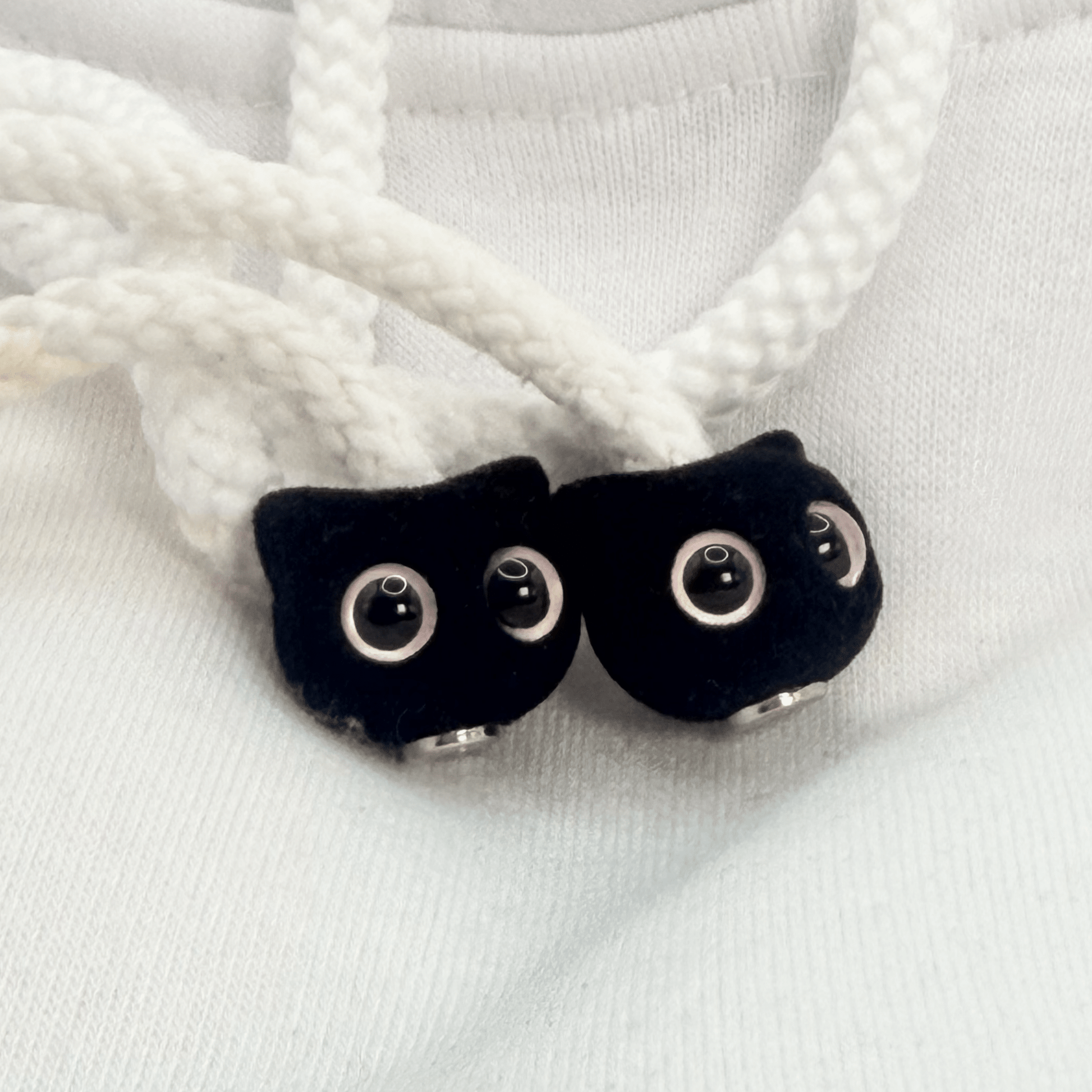 Hoodie Charms® – Kitty Pop – Perles de Hoodie - Hoodie Charms - Noir
