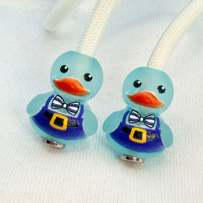 HOODIE CHARMS® – Lucky Duck – Perles de Hoodie - Hoodie Charms - Bleu Transparent