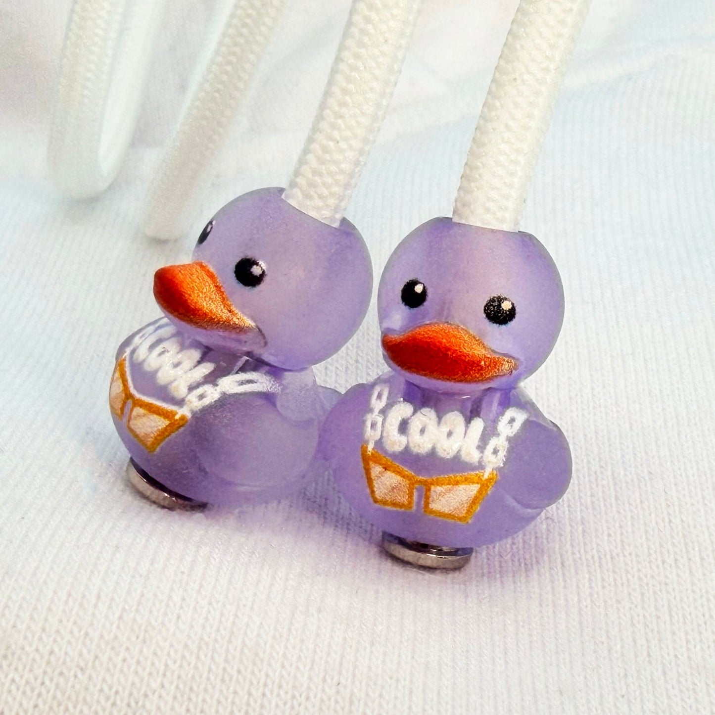HOODIE CHARMS® – Lucky Duck – Perles de Hoodie - Hoodie Charms - violet transparant
