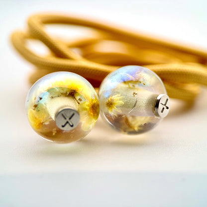 HOODIE CHARMS – Modèle Eternal Bloom – Perle pour Cordon de Hoodie - Hoodie Charms - Jaune