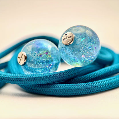 Hoodie Charms – Opal Shards – Perles Effet Nacré pour Cordon de Hoodie - Hoodie Charms - Bleu