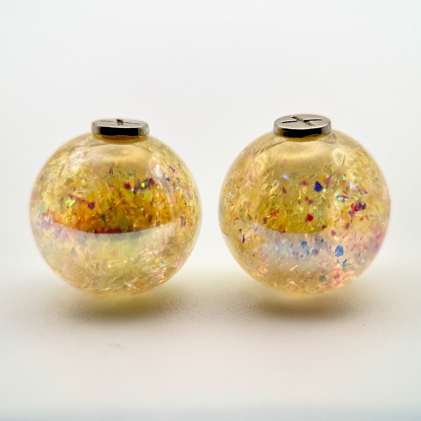 Hoodie Charms – Opal Shards – Perles Effet Nacré pour Cordon de Hoodie - Hoodie Charms - Fluo Yellow