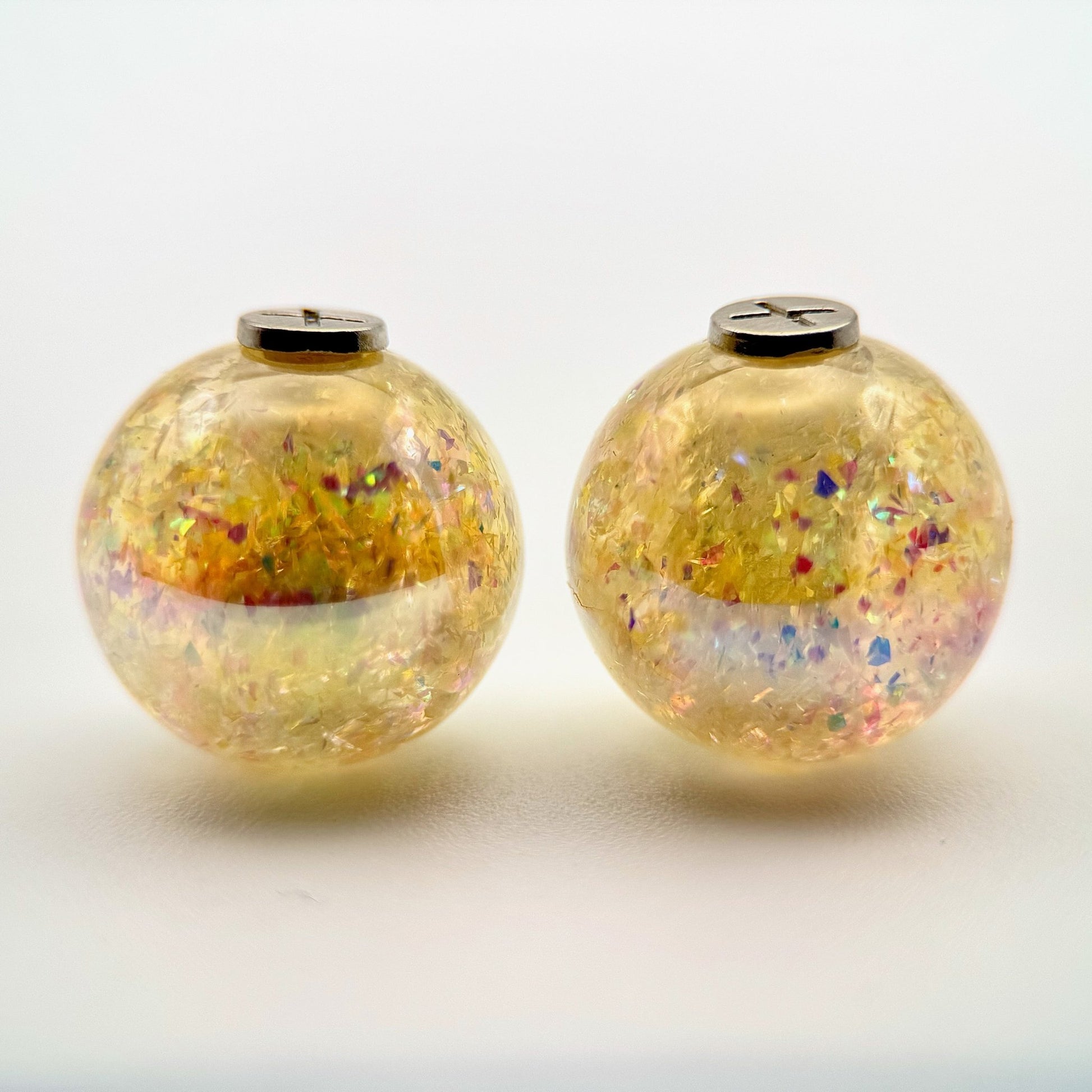 Hoodie Charms – Opal Shards – Perles Effet Nacré pour Cordon de Hoodie - Hoodie Charms - Fluo Yellow