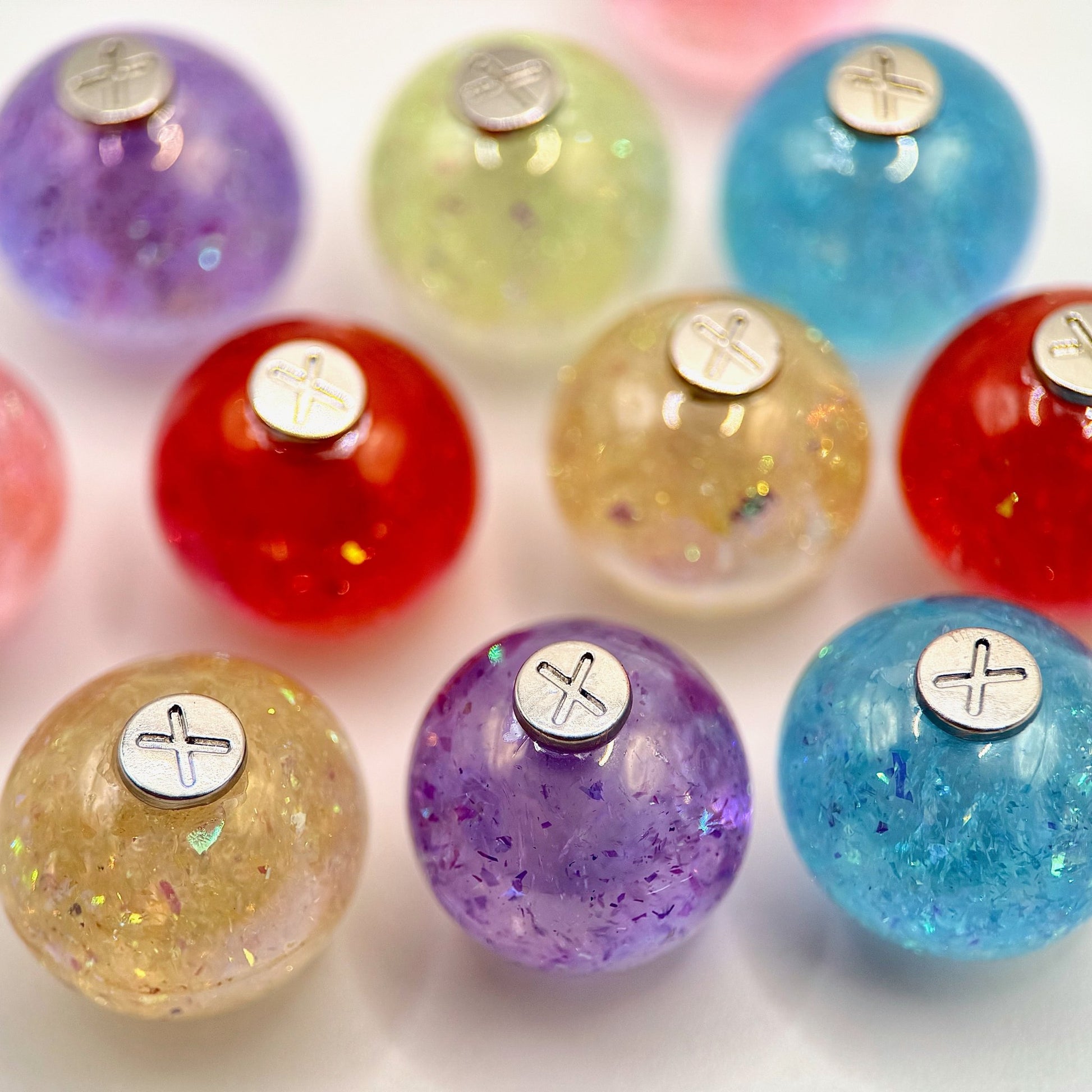 Hoodie Charms – Opal Shards – Perles Effet Nacré pour Cordon de Hoodie - Hoodie Charms - Jaune