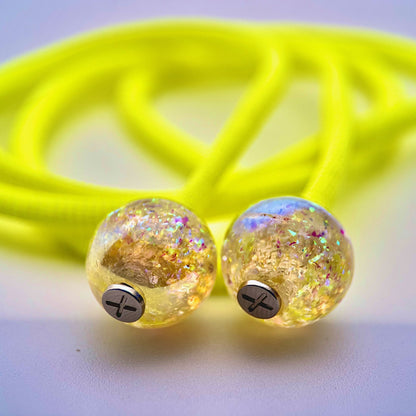 Hoodie Charms – Opal Shards – Perles Effet Nacré pour Cordon de Hoodie - Hoodie Charms - Jaune