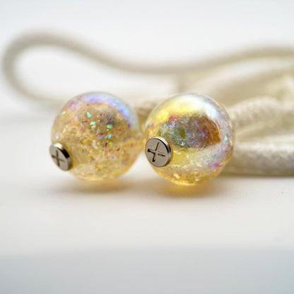 Hoodie Charms – Opal Shards – Perles Effet Nacré pour Cordon de Hoodie - Hoodie Charms - Jaune