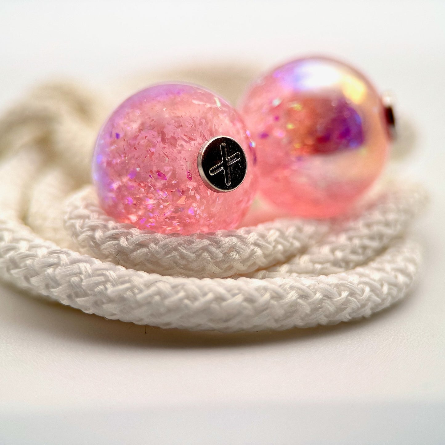 Hoodie Charms – Opal Shards – Perles Effet Nacré pour Cordon de Hoodie - Hoodie Charms - Rose