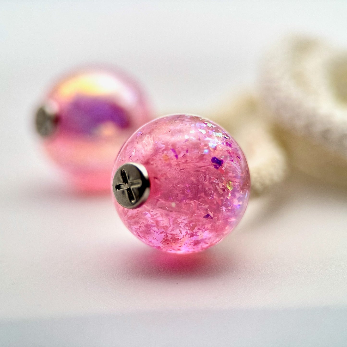 Hoodie Charms – Opal Shards – Perles Effet Nacré pour Cordon de Hoodie - Hoodie Charms - Rouge