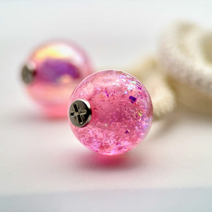 Hoodie Charms – Opal Shards – Perles Effet Nacré pour Cordon de Hoodie - Hoodie Charms - Rouge