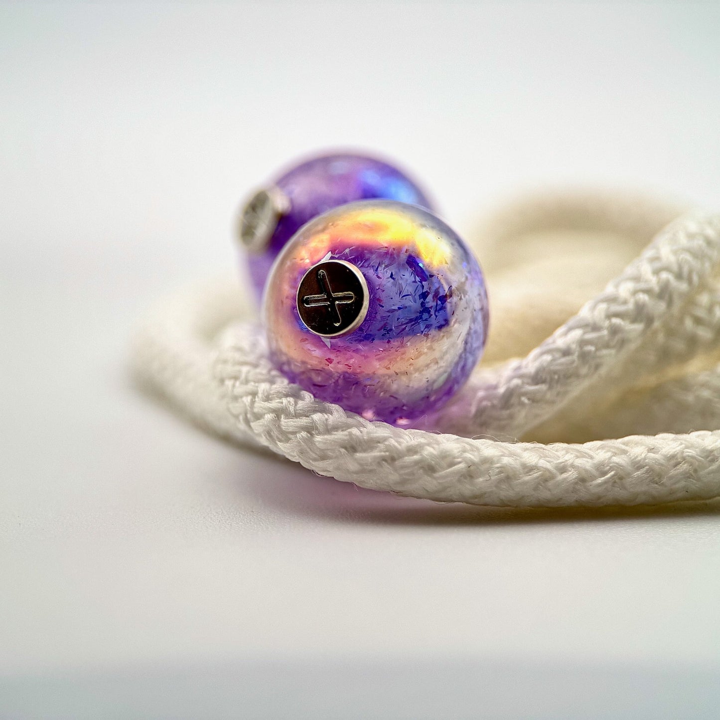 Hoodie Charms – Opal Shards – Perles Effet Nacré pour Cordon de Hoodie - Hoodie Charms - Violet