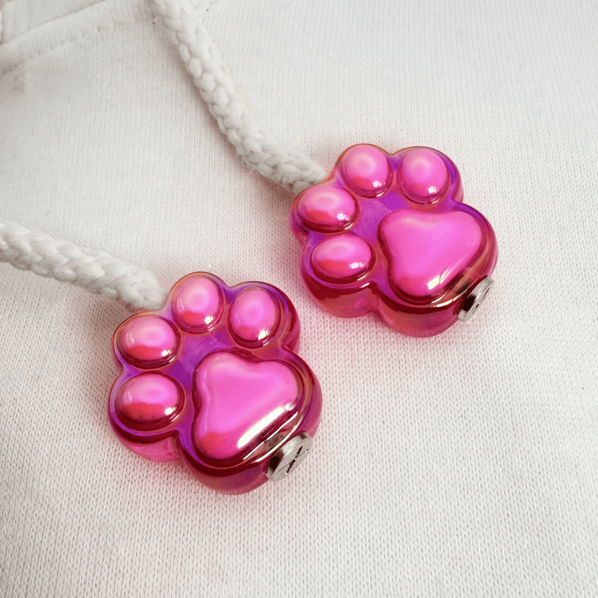 Hoodie Charms® – Paw Pop – Perles de Hoodie - Hoodie Charms - fuchsia