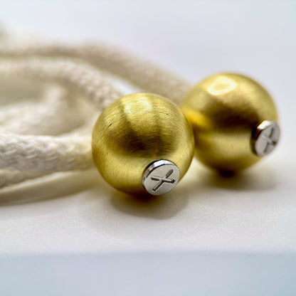 HOODIE CHARMS – Série ABS Luxe Gold – Perle pour Cordon de Hoodie - Hoodie Charms - Matte Gold