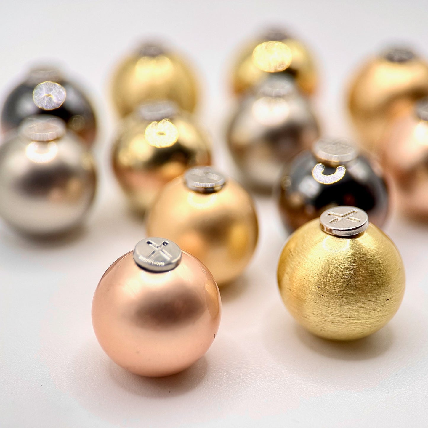 HOODIE CHARMS – Série ABS Luxe Gold – Perle pour Cordon de Hoodie - Hoodie Charms - Matte Gold