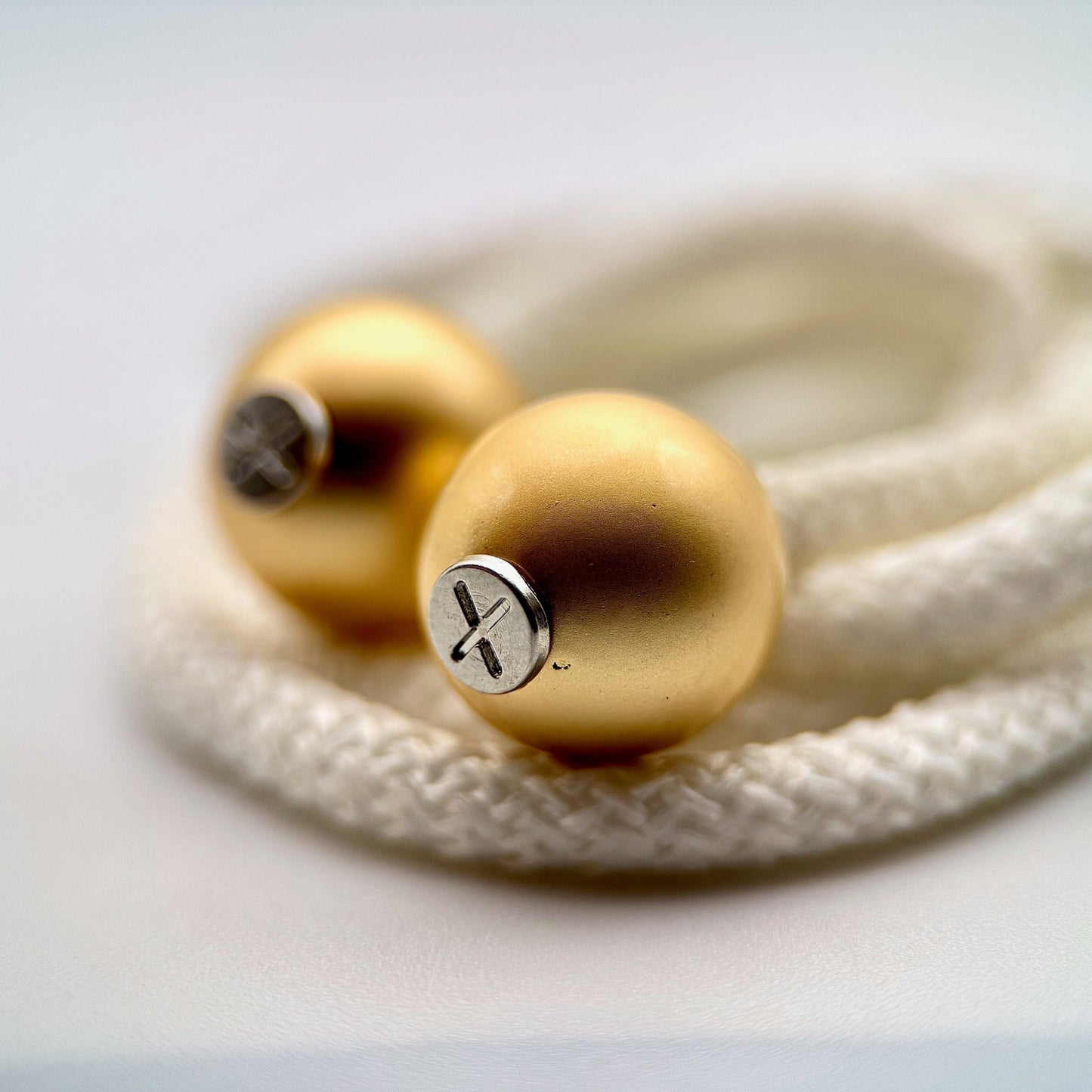 HOODIE CHARMS – Série ABS Luxe Gold – Perle pour Cordon de Hoodie - Hoodie Charms - Silky Gold