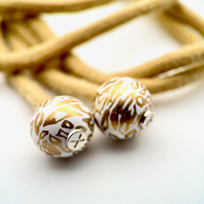 HOODIE CHARMS – Série Animal Instinct – Perle pour Cordon de Hoodie - Hoodie Charms - Snow Panther