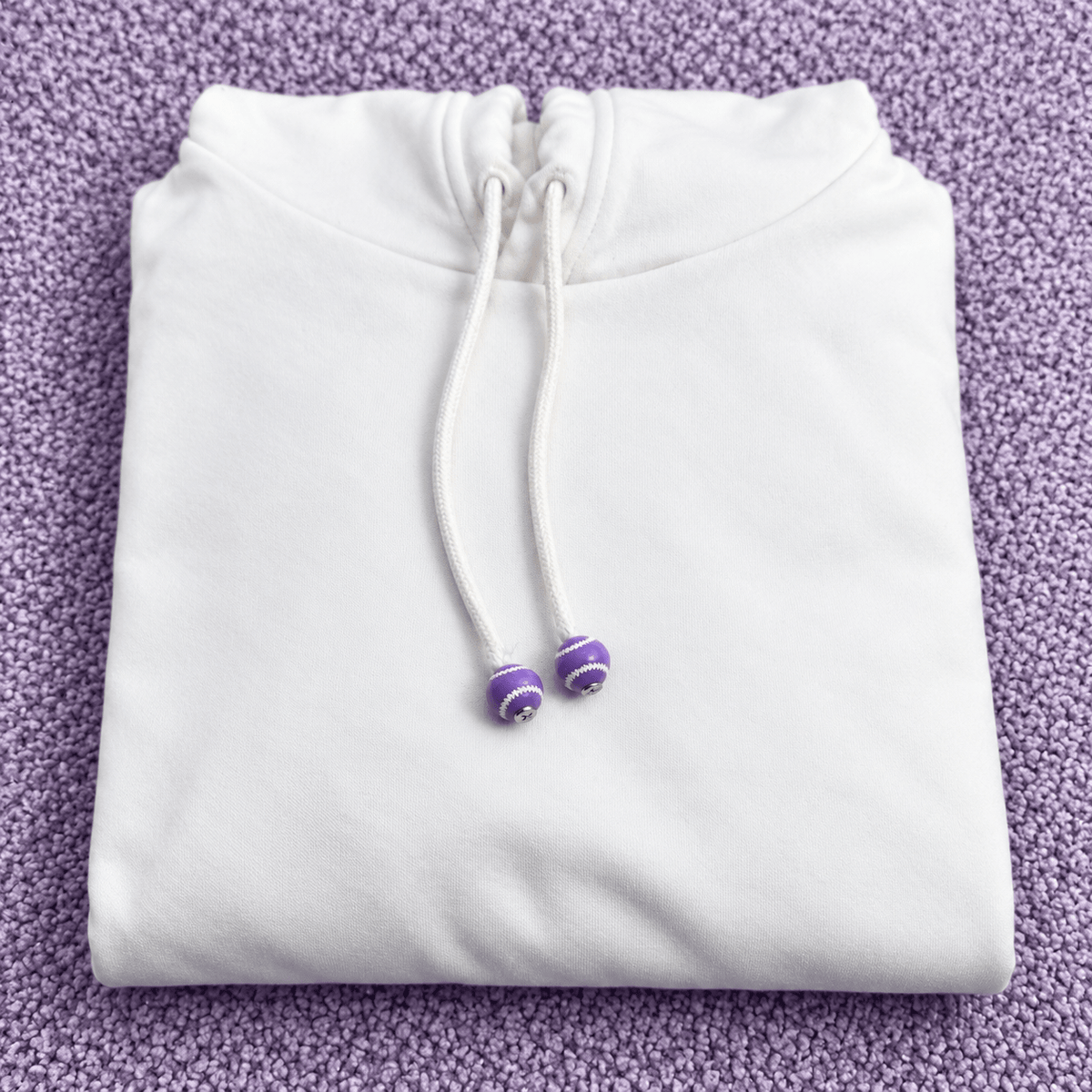 HOODIE CHARMS® – Série Baseball – Perles de Hoodie - Hoodie Charms - UV BLANC