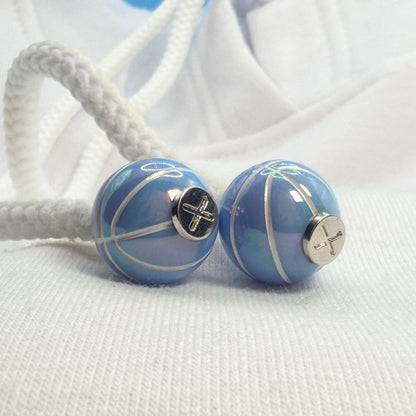 Hoodie Charms - Série Basketball – Perles de Hoodie - Hoodie Charms - Bleu Ciel