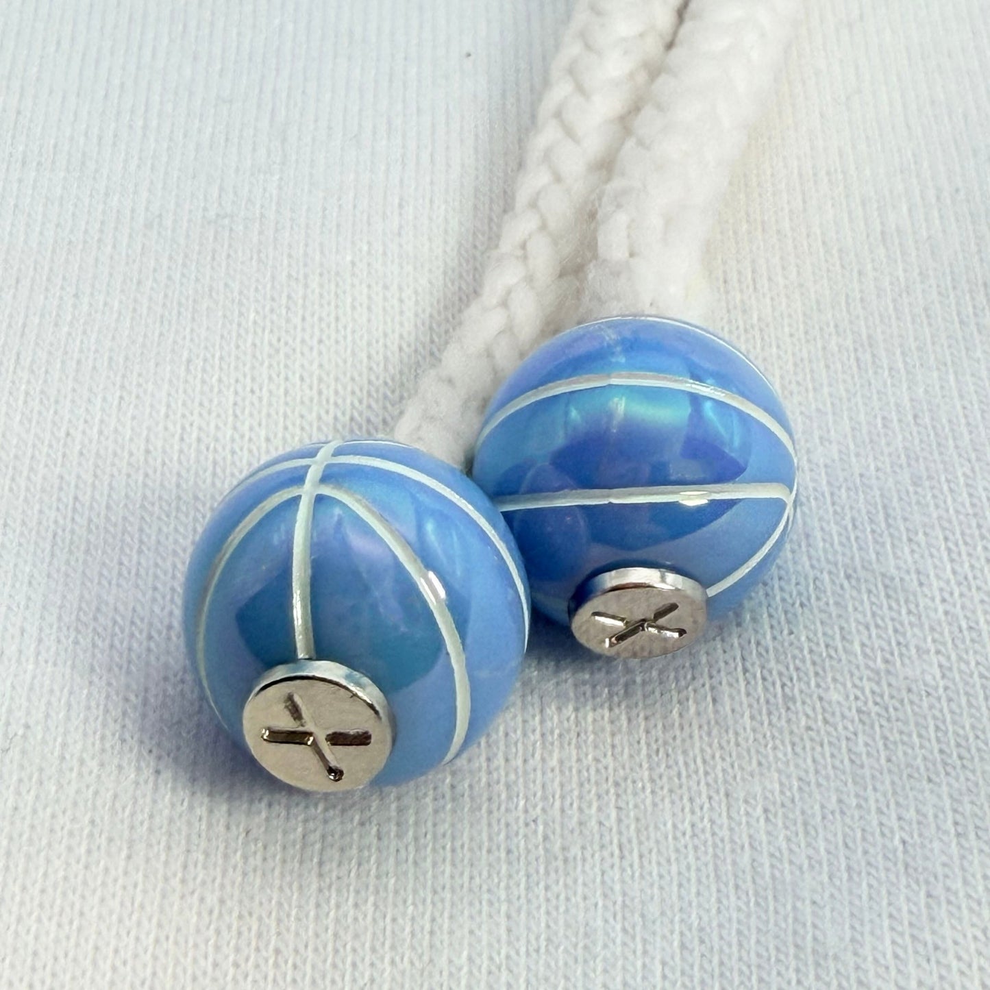 Hoodie Charms - Série Basketball – Perles de Hoodie - Hoodie Charms - Bleu Ciel
