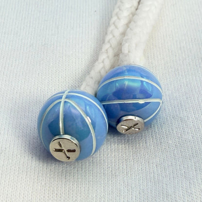 Hoodie Charms - Série Basketball – Perles de Hoodie - Hoodie Charms - Bleu Ciel