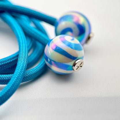 HOODIE CHARMS – Série Candy Swirl – Perle pour Cordon de Hoodie - Hoodie Charms - Bleu