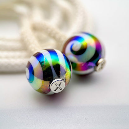 HOODIE CHARMS – Série Candy Swirl – Perle pour Cordon de Hoodie - Hoodie Charms - Noir