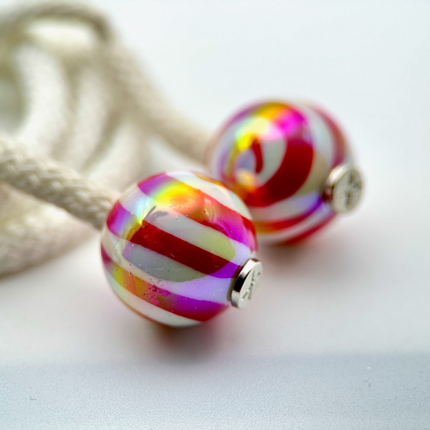 HOODIE CHARMS – Série Candy Swirl – Perle pour Cordon de Hoodie - Hoodie Charms - Orange