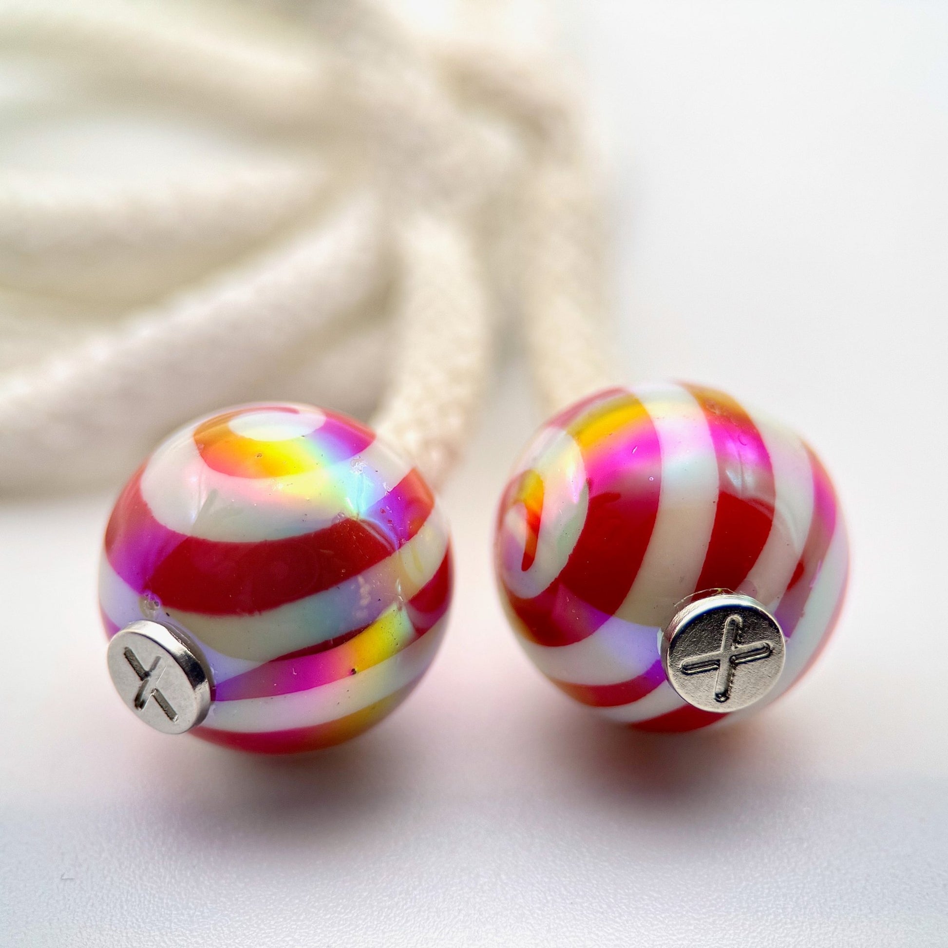 HOODIE CHARMS – Série Candy Swirl – Perle pour Cordon de Hoodie - Hoodie Charms - Orange