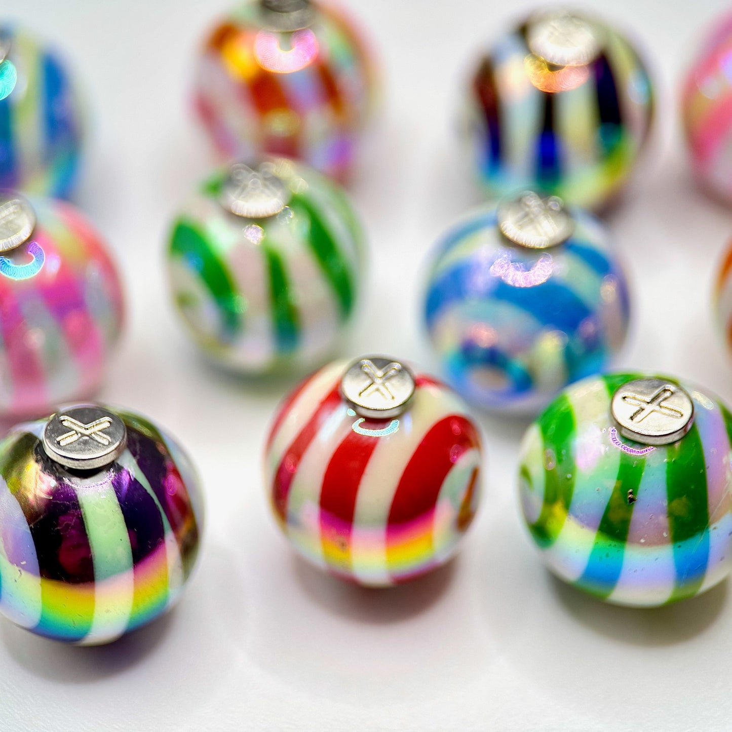 HOODIE CHARMS – Série Candy Swirl – Perle pour Cordon de Hoodie - Hoodie Charms - Orange