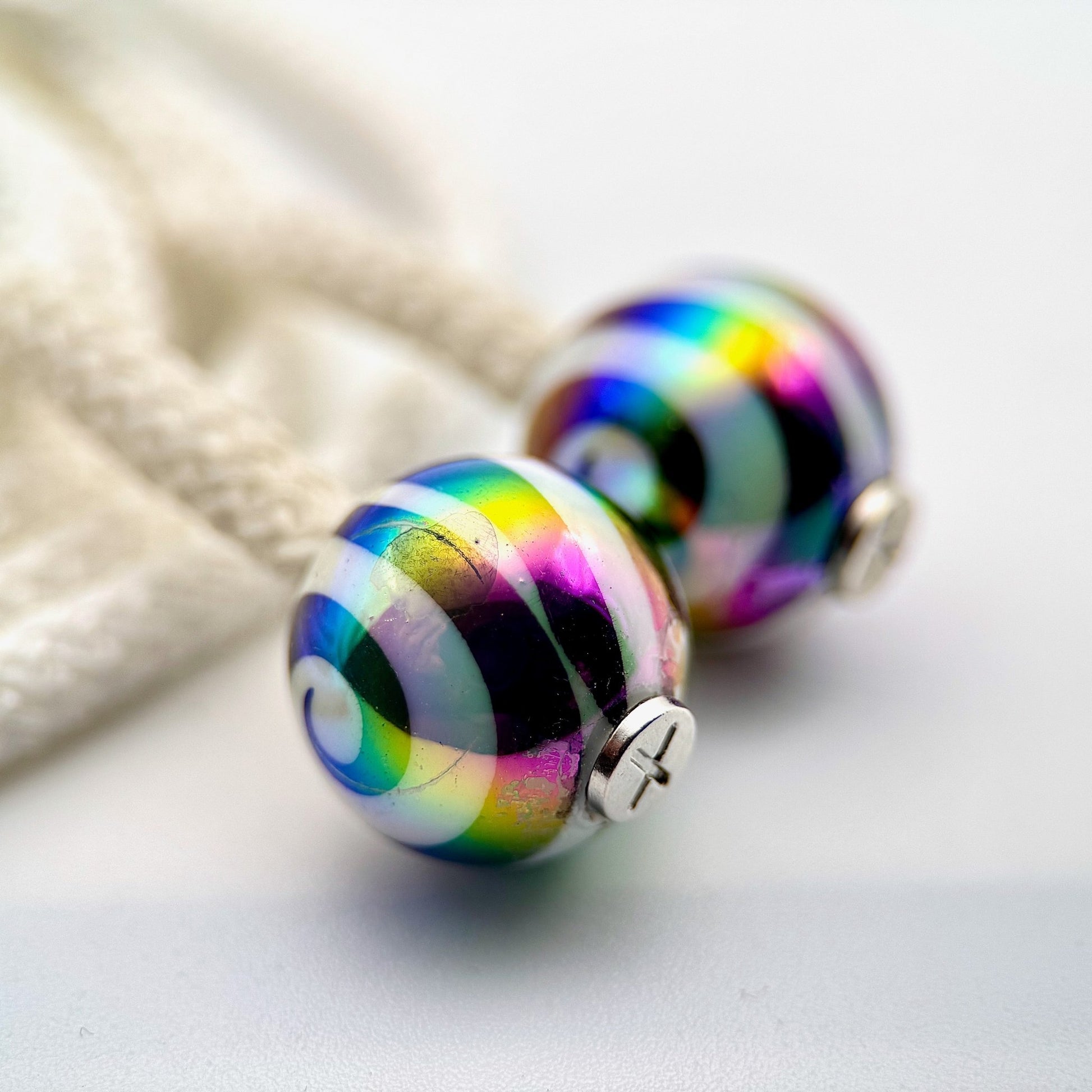 HOODIE CHARMS – Série Candy Swirl – Perle pour Cordon de Hoodie - Hoodie Charms - Orange