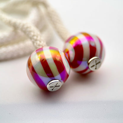 HOODIE CHARMS – Série Candy Swirl – Perle pour Cordon de Hoodie - Hoodie Charms - Rouge