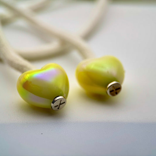 HOODIE CHARMS – Série Cosmo Heart – Perle pour Cordon de Hoodie - Hoodie Charms - LIGHT YELLOW